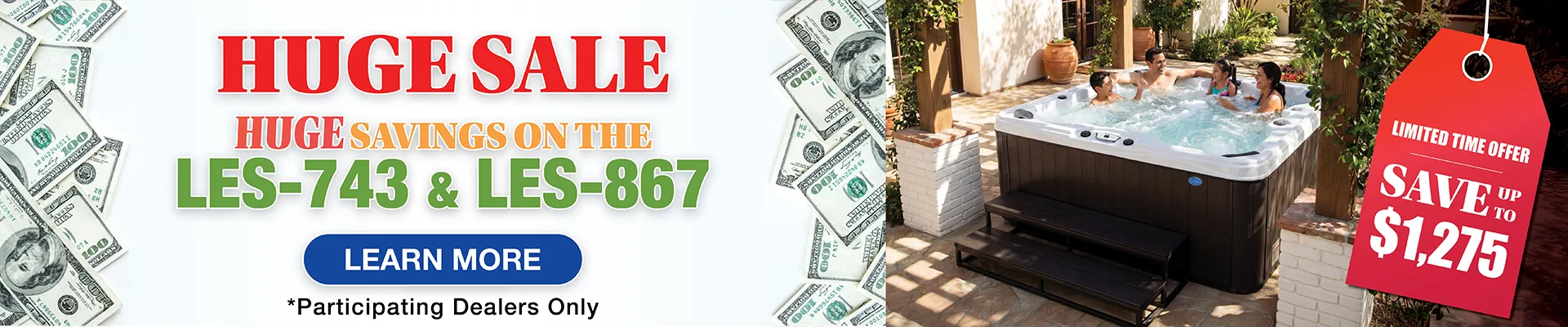 Calspas hot tub being used in a family setting - Inwood